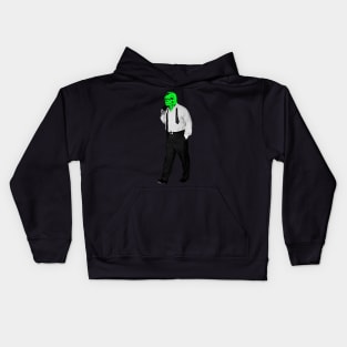 Business Man-Lizard Kids Hoodie